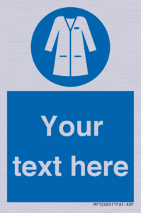 Custom Mandatory: Wear laboratory coat